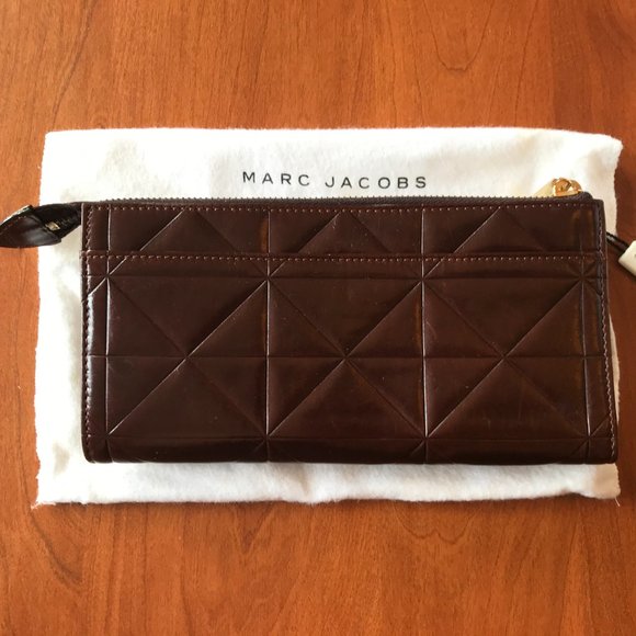Marc Jacobs | Chocolate Patchwork Zip Clutch - Picture 5 of 9